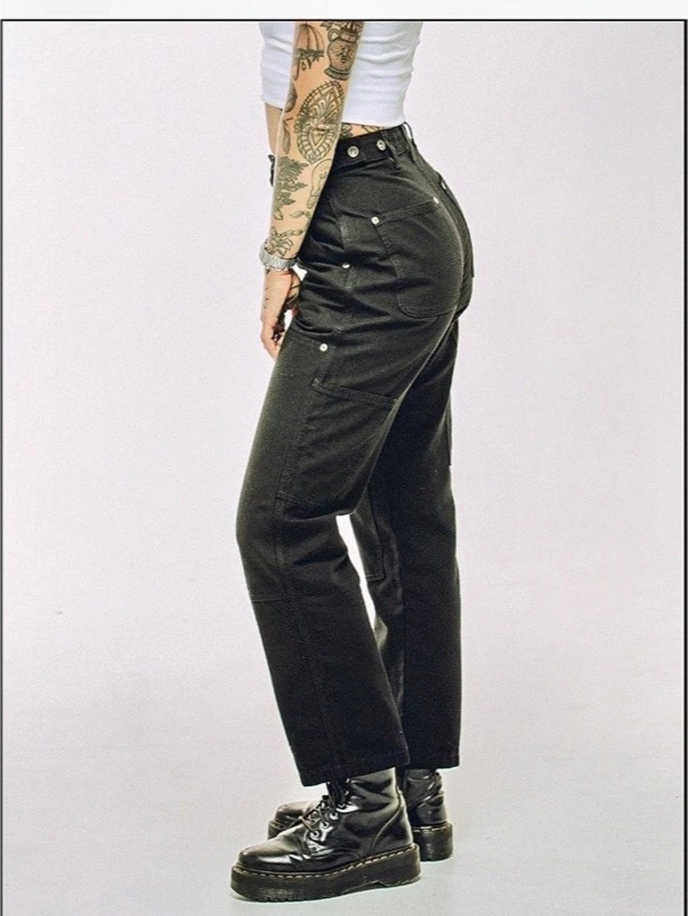 P&Co Albion Carpenter Pants Black UK12